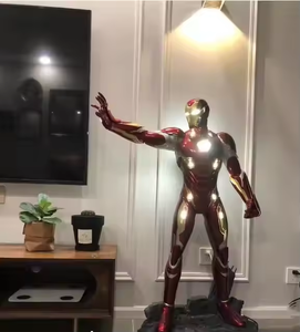 בית קישוט חיצוני גודל החיים שרף marvel גיבור פיברגלס ברזל איש hulk סופר גיבור פסל