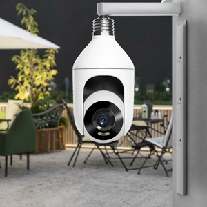 Full HD 1080p Inalámbrico LED PTZ IP Bombilla Cámara Visión nocturna Gran angular Audio bidireccional F2 Tipo de bombilla Cámara de vigilancia Datos en la nube - Product Image 2