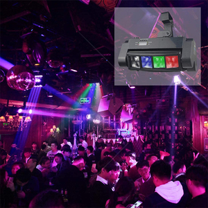 2025 yeni XINYANG LM30A Mini örümcek 8*3W RGBW LED kulüp ışığı DMX 512 hareketli kafa sahne yıkama işık Bar disko DJ aydınlatma Led - Product Image 6