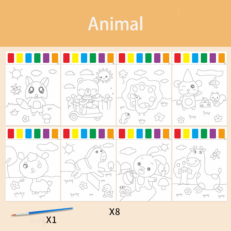 8 pcs Animals