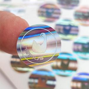 Chất lượng cao tự dính Watermark an ninh con dấu loại bỏ để ngăn chặn giả mạo Hologram Overlay dập nóng lá Sticker - Product Image 4