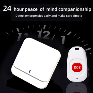 2 transmisor 1 receptor Audio inalámbrico Doorphone SOS Caller Funciones de cuidado de ancianos Sistema de seguridad para el hogar Botón de cordón Intercomunicador - Product Image 6