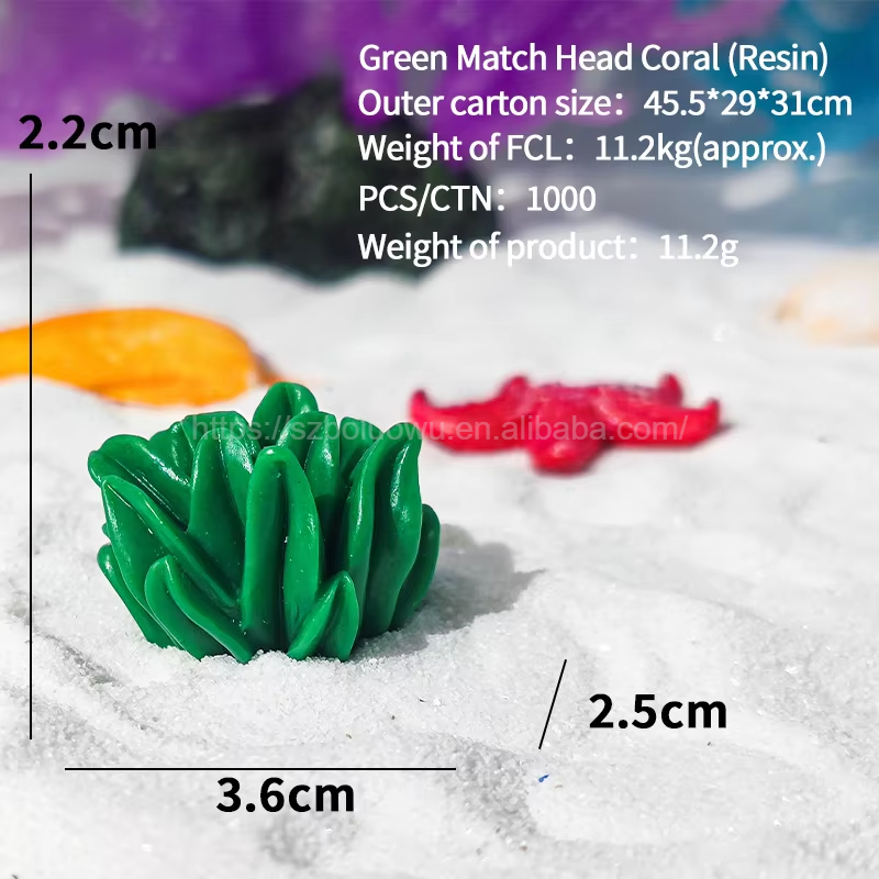 Green Match Head coral