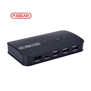 FJ-HK401 Fjgear手动无驱动，即插即用四进一出Hdmi Kvm开关4X1 Hdmi Kvm开关4端口 - Product Image 5