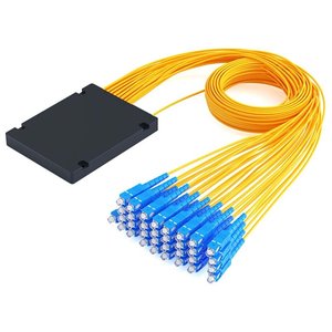 Promoção Preço Plc Splitter 1x16 ABS Caixa Cassetes com SC UPC Conector Tipo Caixa Fiber Splitter Fibra Óptica Splitter
