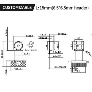 BF3A03 Micro 20Pin Fpc Camera QR <strong>Code</strong> Scanning 0.3 Megapixel 480P HD Camera Module Dvp - Product Image 5