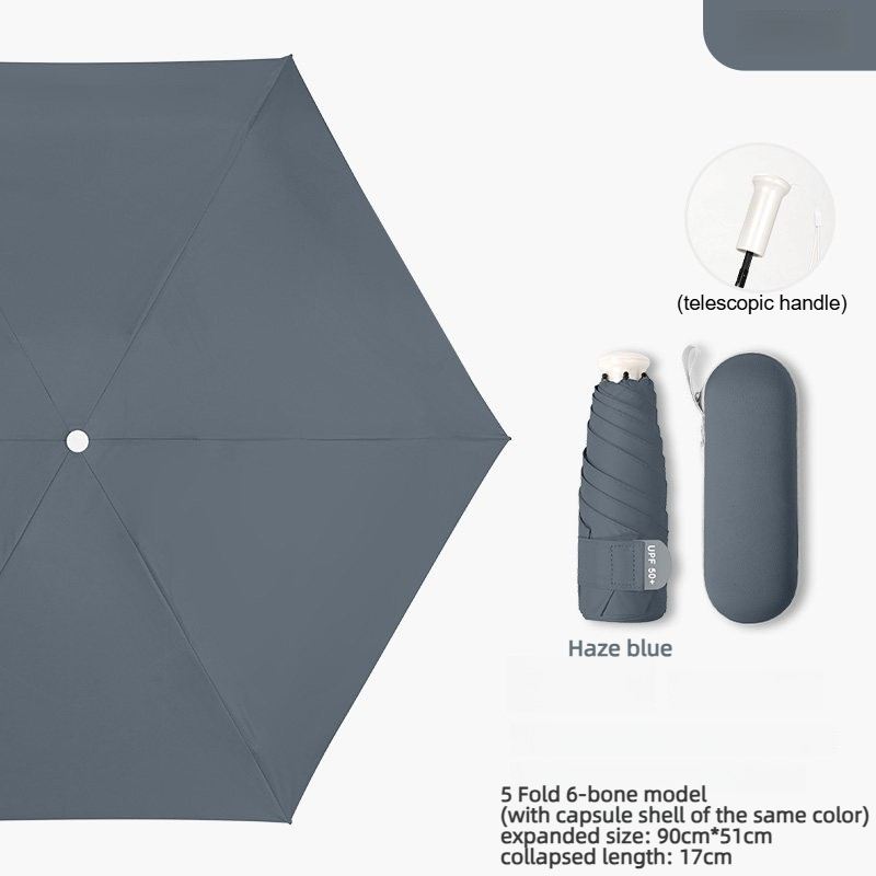 Retractable Handle Haze Blue +Capsule Shell