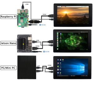<strong>Raspberry</strong> <strong>Pi</strong> 7 Inch LCD 1024 x 600 IPS Capacitive Touch <strong>Screen</strong> OSD Menu for PC Laptop AIDA64 Secondary <strong>Screen</strong> Orange <strong>pi</strong> PRI 4 - Product Image 3