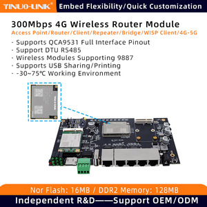 Módulo de enrutador compatible con Open-Wrt con Wi-Fi de 2,4G compatible con funciones Firewall VoIP VPN Cifrado WEP para personalización - Product Image 3