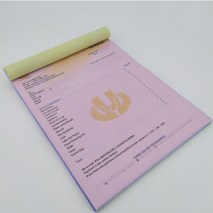 定制徽标收据簿无碳票据簿印刷3部分发票无碳表格 - Product Image 4