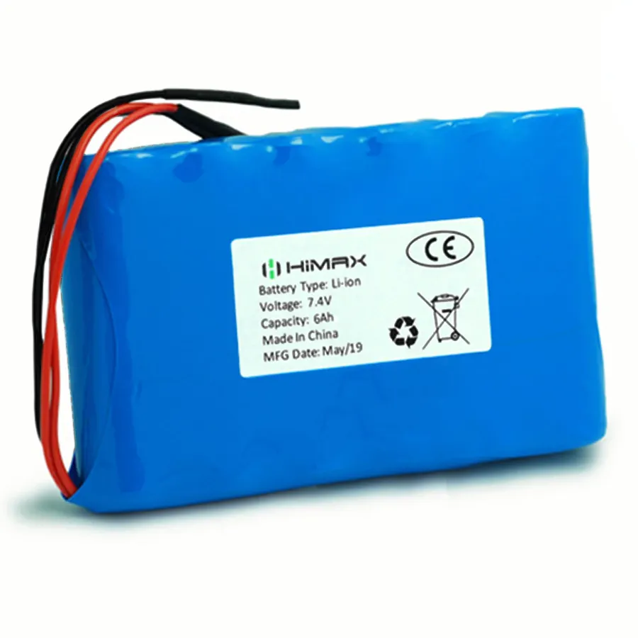 Batería recargable de iones de litio de 18650 de 6000 mAh 2S3P la batería de Li-ion 7,4 V para los corderos