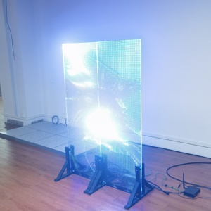 Very Easy to Install High Brightness Holographic Invisible Transparent Led Screen 4000cd/&#65533;O Led Digital Signage <strong>Display</strong> - Product Image 3