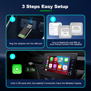 New USB Adapter <strong>Supports</strong> Carplay, <strong>Android</strong> Auto Original Wired Carplay to Wireless Conversion Box - Product Image 4