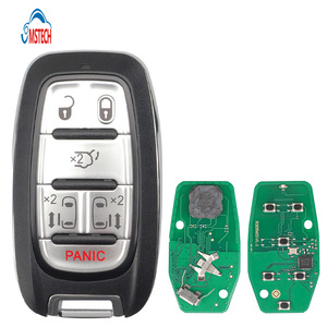 MS 5 + 1ボタンスマートカーリモートキーFCCID M3N- 97395900 PN 68241532 AC 2017-2021用クライスラーPacificaオートキーレスエントリーキー - Product Image 1