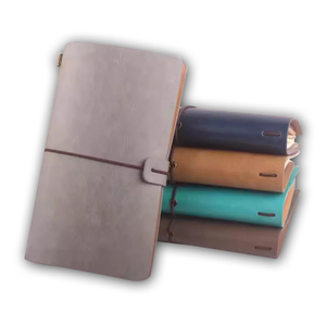 Free Samples PU Cover <strong>Notebooks</strong> <strong>With</strong> <strong>Elastic</strong> Band Customizable Diary Books <strong>Printing</strong> Factory Hardcover Book <strong>Printing</strong> - Product Image 1