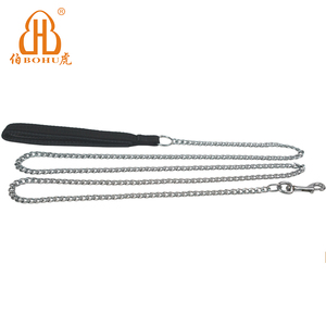 BOHU Dog Leash Set with Cuban <strong>Chains</strong> Gold Stainless Steel and Iron <strong>Welded</strong> <strong>Chain</strong> Structure Zinc Finish - Product Image 6