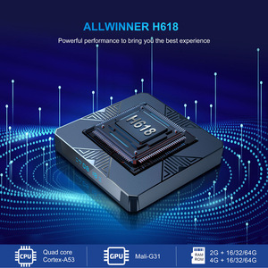 X98H Android 12.0 Set Top <strong>Box</strong> H618 Quad Core Processor 64GB ROM Dual WiFi &amp; for Bluetooth 4K <strong>HD</strong> Foreign Trade TV <strong>Box</strong> - Product Image 3
