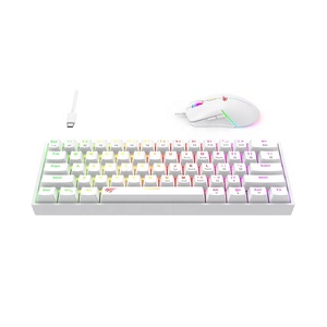 哈维特KB867CM 2合1有线彩虹发光二极管背光Rgb机械游戏键盘和鼠标 - Product Image 3