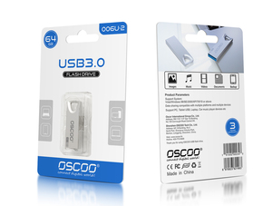 OSCOO USB OSC-006U-2フラッシュメモリフラッシュドライブペンディスク (64GB 128GB 256GBフラッシュキー用) - Product Image 5