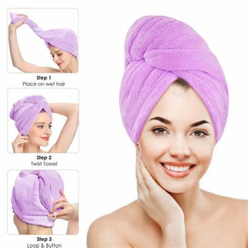 Ready to ShipIn StockFast DispatchMicrofibre Quick Hair Drying Bath Towel Spa Bowknot Wrap Towel Cap Bathroom Accessories Bonnets For Women Designer Shower Cap