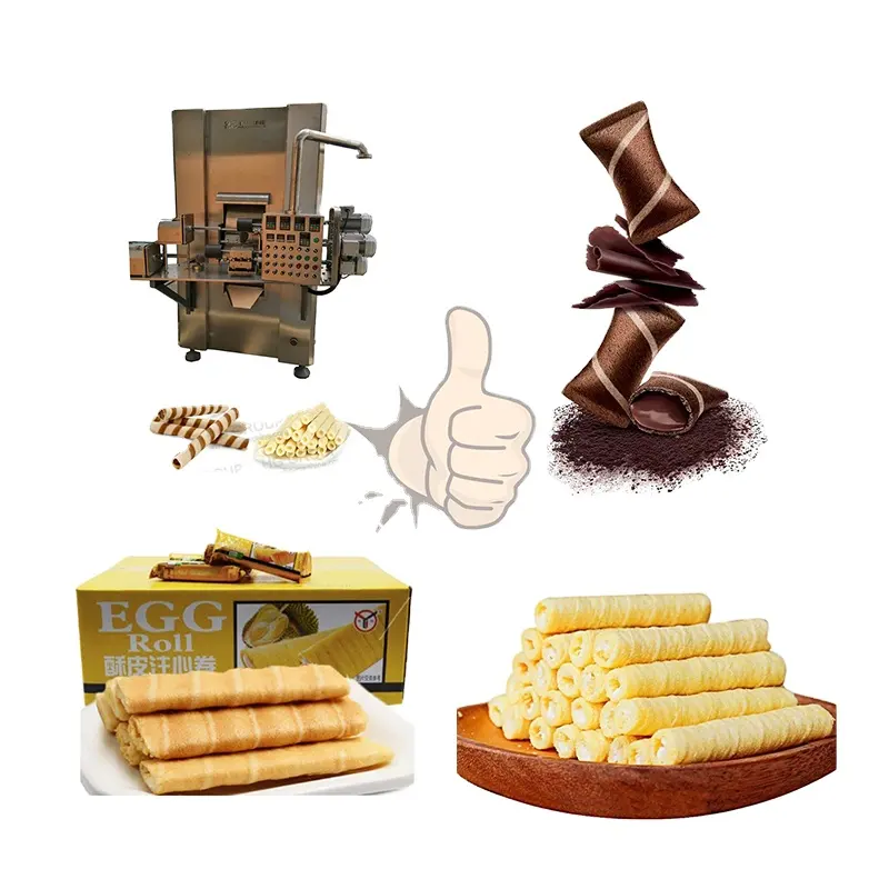 Wafelrolmachine/China Gewalste Wafelverwerkingsmachines/Wafelrolkoekje Goedkope Verwerkingsapparatuur