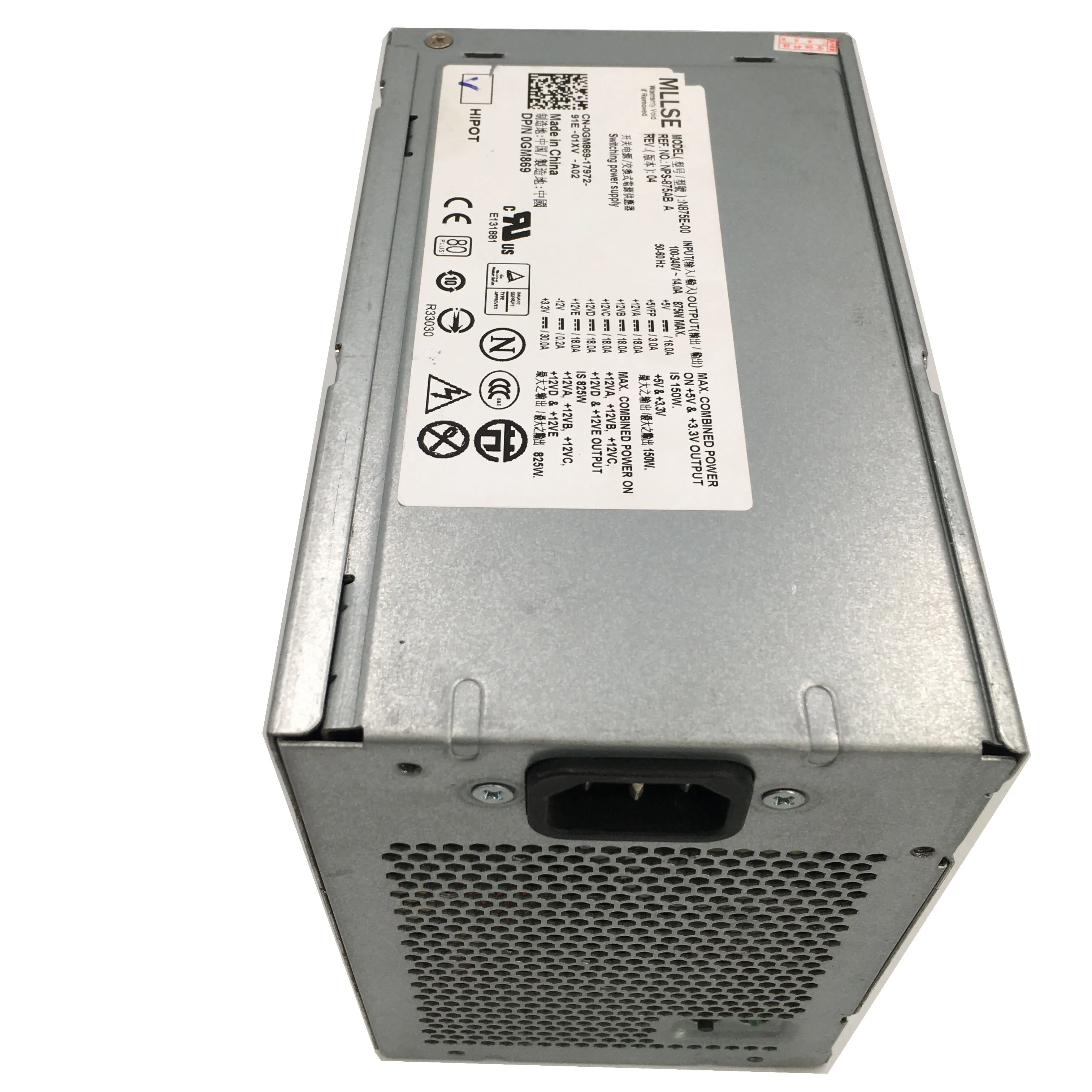 OriginalสำหรับDELL T5400 T5500แหล่งจ่ายไฟN875E-00 NPS-875AB 875W 0GM869