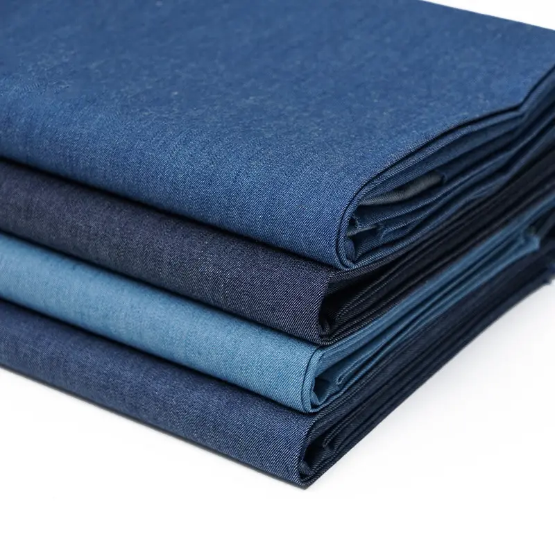 Tissu denim pur coton tissé à la main, pour robes en jean à la mode, lot de 100%