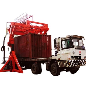 Marca China 20 pies 20 'Sistema universal de inclinación de contenedores Carga/descarga rápida Volquete de acero/Aplicación de transporte de cargador
