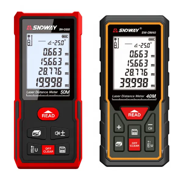 Waterdichte Laserafstandsmeter Lasermeetinstrumenten Voor Het Meten Van Afstand, Oppervlakte En Volume