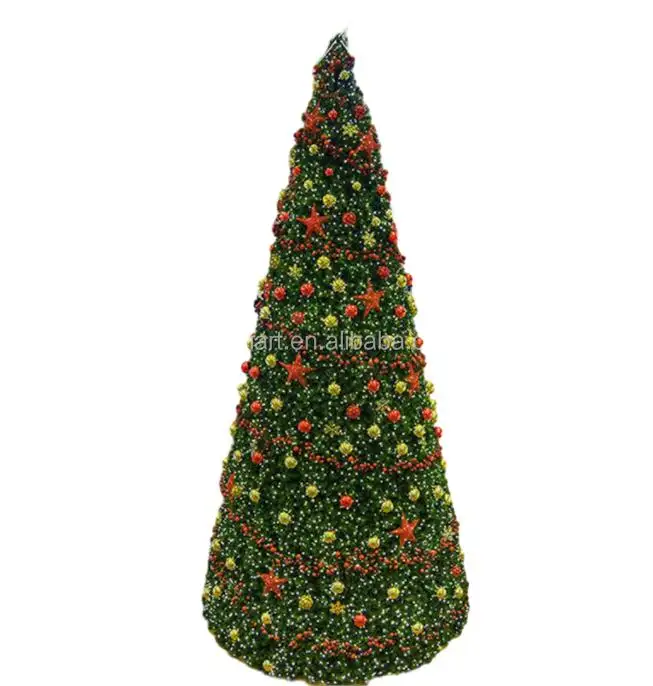 Nanchi gran luz LED árbol de Navidad gran oferta accesorios de decoración al aire libre para el hogar centro comercial fiesta con soporte de Metal