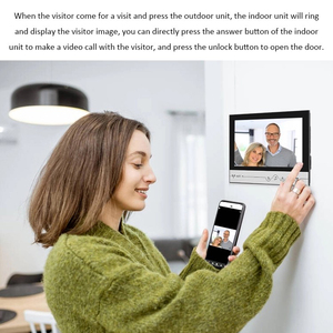 9-Zoll-WIFI-Video-Türsprechanlage Gegensprechanlage Tuya Smart Türklingel kamera APP-Fernbedienung Home Door Bell Entry System für Villa - Product Image 2