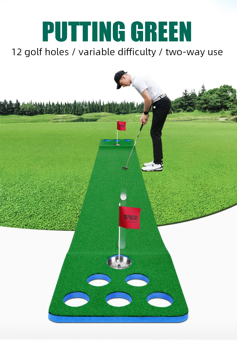 PGM GL022 Two way 12 Holes Portable Mini Golf Courses Artificial Turf pgm-gl022-two-way-12-holes-portable-mini-golf-courses-artificial-turf
