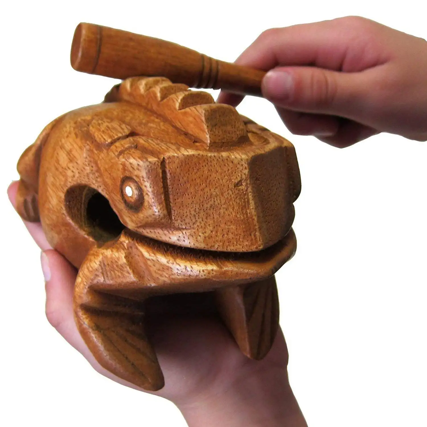2024 Лидер продаж деревянный декор резьба ремесла вокальный деревянный музыкальный инструмент Лягушка