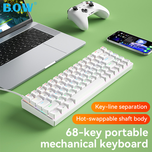 Good Selling G68S <strong>Custom</strong> ABS Doubleshot Keycaps Mini 68 Keys Mechanical <strong>Keyboards</strong> Mixed Color Backlight <strong>for</strong> <strong>Computer</strong> - Product Image 3