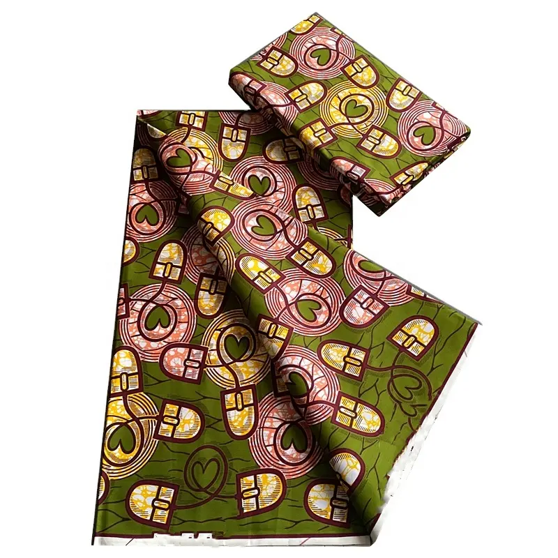 Tela con estampado de cera africana de alta calidad, diseño africano, Ankara Pagne Batik, telas de cera de Nigeria para ropa de mujer