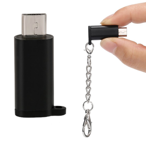 OEM 定制钥匙链金属类型 C USB3.1 到 V8 微型 USB 适配器 USB C 转换器 - Product Image 2