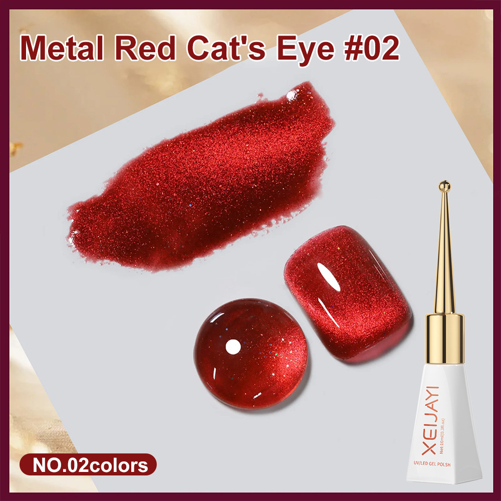 Scepter bottle metal red cats eye 02