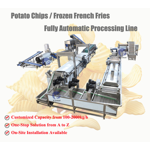 Complete Set <strong>Automatic</strong> Fresh Potato Chips Slicing Frying Making Machine Potato Crisp Processing Line - Product Image 5