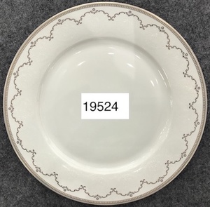 Czech Farfor Unique Shape Ceramic Dinnerware Set Complete Plate Dish with Gold <strong>Rim</strong> Eco-Friendly for Parties - Product Image 2