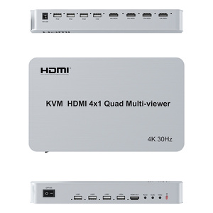 Factory Price 4K KVM HDMI 4x1 Quad Multi-viewer <strong>4</strong> in <strong>1</strong> out HDMI Multiviewer 4X1 - Product Image 2