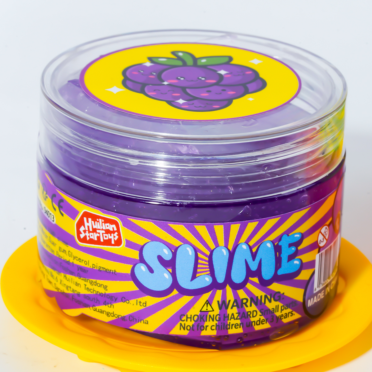 Slime ASMR de uva