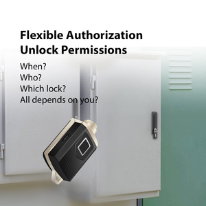 Cifrado AES256 Soluciones de acceso de bloqueo múltiple configurables sin energía para gabinetes de telecomunicaciones Llave de instalación sin cables a prueba de agua - Product Image 2