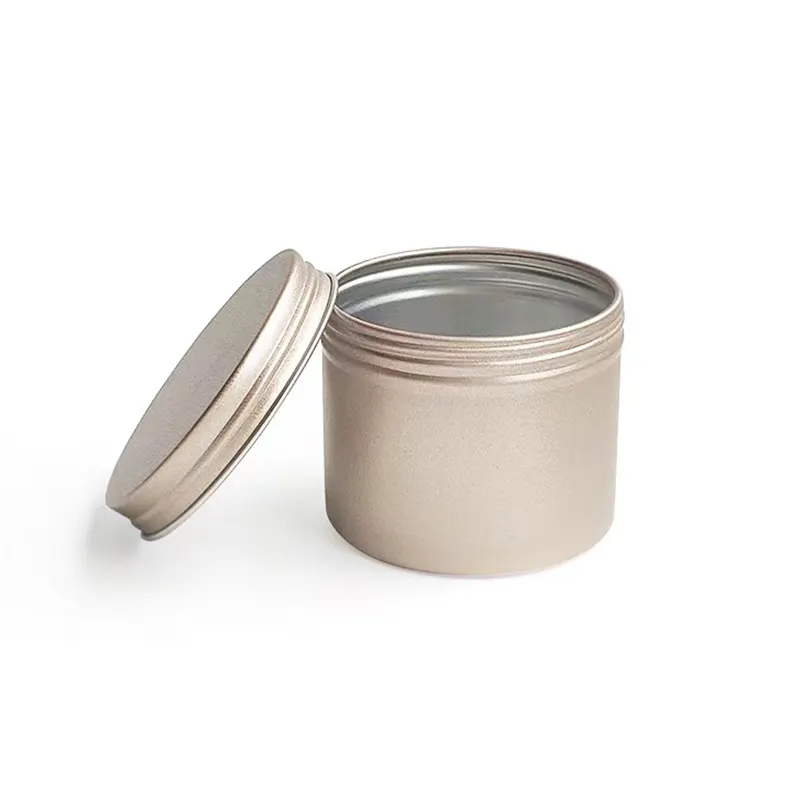 65*50Mm 120Ml Vorst Goud Aluminium Blikje Pot Container Voor Verpakking