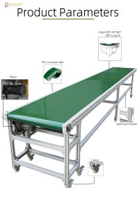 PVC Belt Conveyor Machine With Automatic Belt for Conveyor <strong>System</strong> <strong>Loading</strong> <strong>Unloading</strong> - Product Image 5
