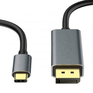 Cable Converter 1.8M 6FT USB3.1 USB 3.1 Type C Type-C Male to DP Displayport Display Port Male HD 4K 60Hz 4K60Hz Cable Adapter