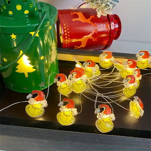 Santa Claus árbol de Navidad ciervo muñeco de nieve cadena luz Navidad vacaciones pantalla impermeable Led Hada cadena decorativa para habitación interior - Product Image 6
