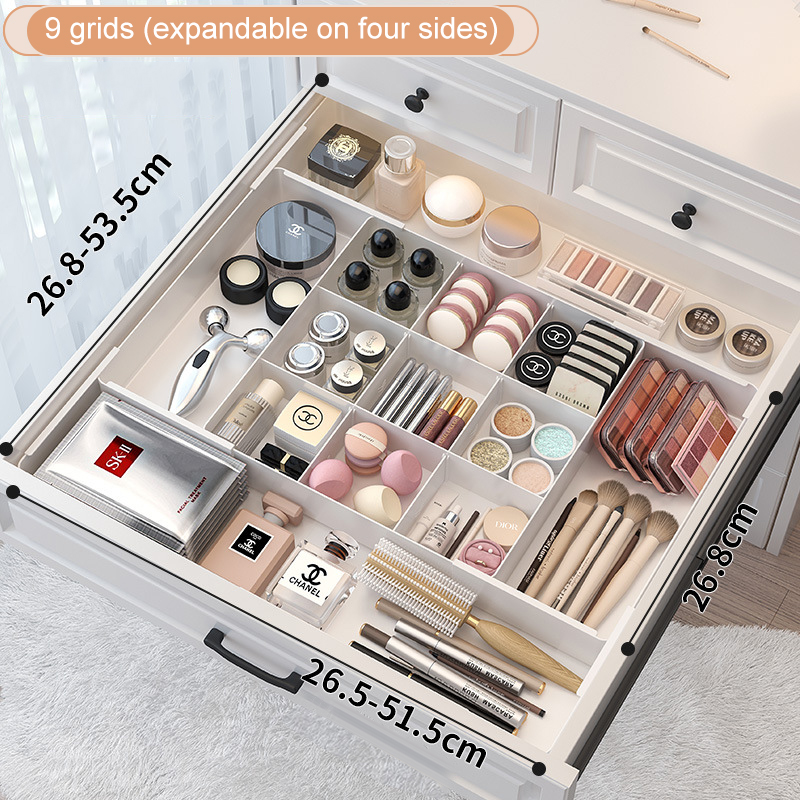 Blanc-9 grilles (extensible sur quatre côtés)