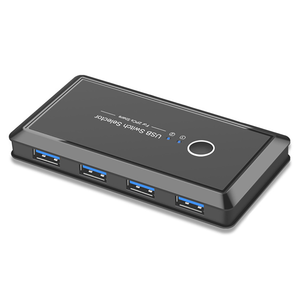 USB 3.0切换器选择器2台计算机共享4台USB设备KVM键盘鼠标打印机扫描仪开关集线器适配器 - Product Image 3