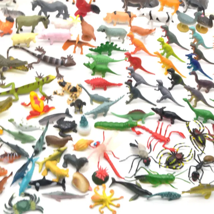 Figurine in miniatura acquario serbatoio accessori colorato piccola scultura plastica tartaruga pesce fattoria mare oceano animali selvatici dinosauri