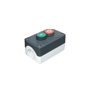 Scatola della stazione di controllo dell'interruttore a pulsante bianco grigio in plastica con foro a 2 pulsanti da 22mm - Product Image 6